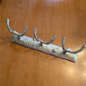 Rustic Antler Wall Hook Rack